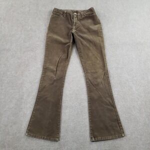 Vintage Abercrombie & Fitch Corduroy Pants Womens 0 27x31 Brown Bootcut Made USA